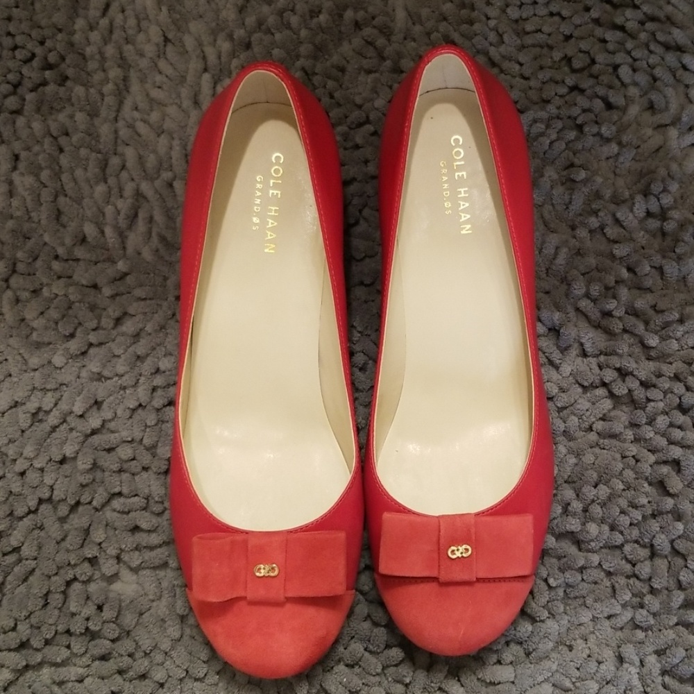 Cole haan red wedges